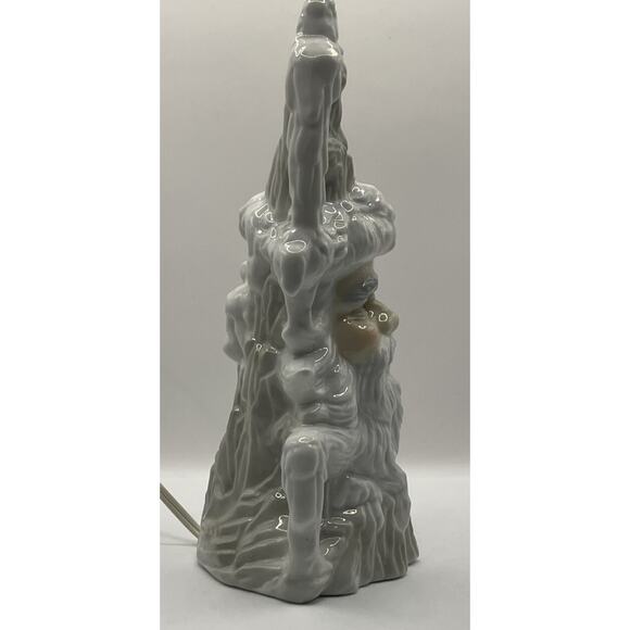 House Of Lloyd 1995 Cosmos Christmas Winter Porcelain Lamp Night Light 10” Santa - Picture 11 of 15